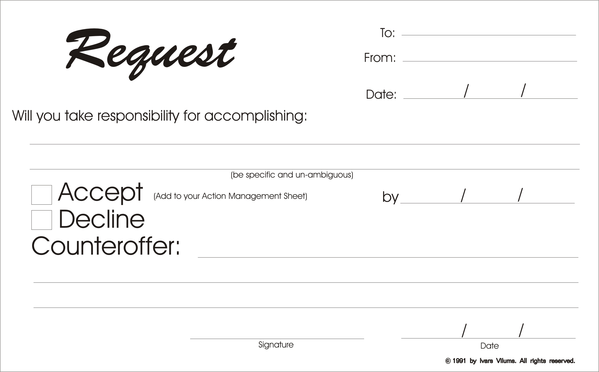 Request form