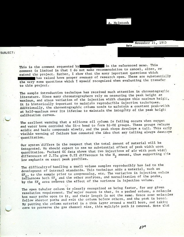 Chromatograph Project Review - McIntosh Comments  01